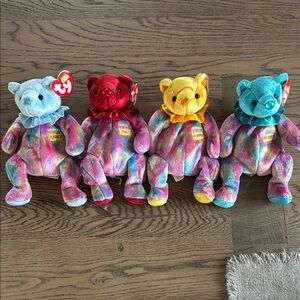 TY Beanie Baby Birthday Bears